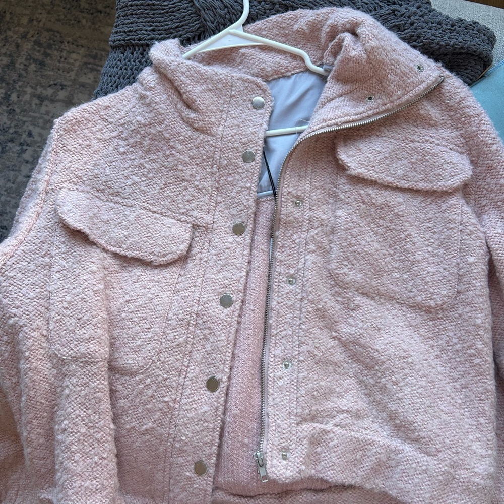 NWT MICHAEL STARS Leti Boucle Jacket, NWT!! Rose color size S, perfect condition